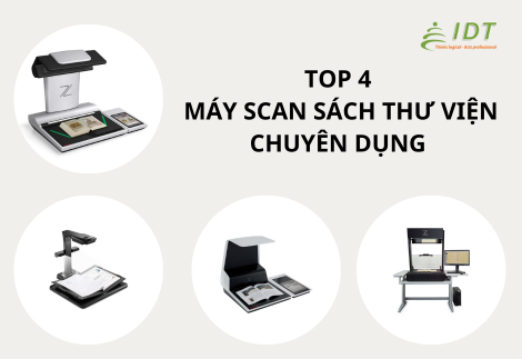 Top 4 máy scan sách chuyên dụng dành cho thư viện